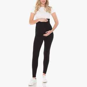 Leggings Depot Black Maternity Over The Belly Tights Leggings Medium NWT